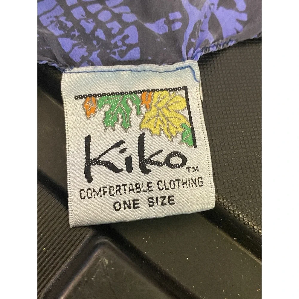 Kiko Graphics‎ All Over Logo Womens Scarves In Black Blue 77x 13